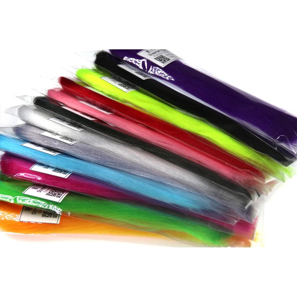 Wifreo-señuelo de pesca con mosca, 2 paquetes de 30CM, Streamer de fibra de pececillos engarzado - imagen 5