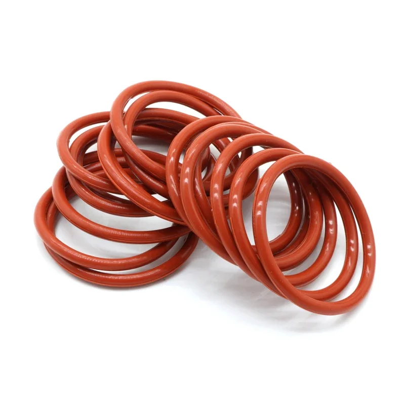 Junta de sellado de junta tórica VMQ, espesor CS 2,4mm OD 6 ~ 100mm, goma de silicona aislada, arandela impermeable, forma redonda, no roja, 10 piezas - imagen 2