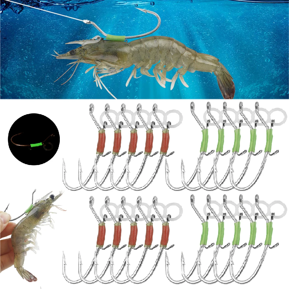 Anzuelos para cebo vivo luminosos de acero inoxidable – agua salada