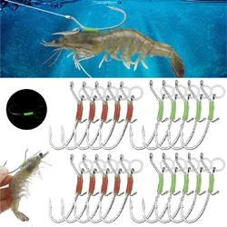 Anzuelos para cebo vivo luminosos de acero inoxidable – agua salada