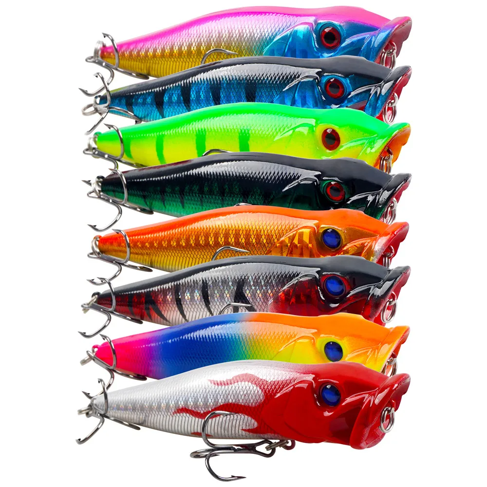 8Pcs Popper bait