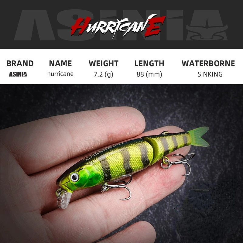 MAVLLOS-señuelo de pesca de acero inoxidable, cebo artificial, Crankbait, 8,8 cm, 7,2g, 3 unids/set - imagen 3