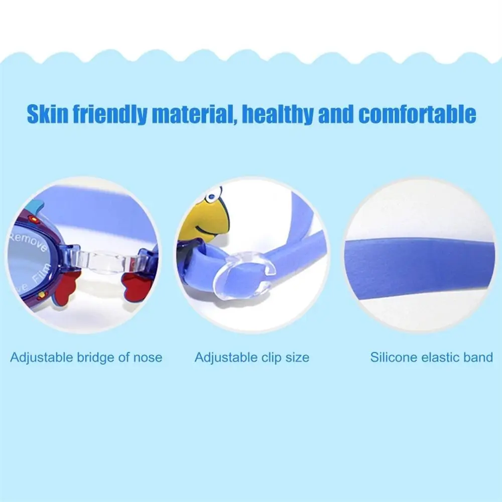 Gafas de natación profesionales para niños y niñas, gafas de natación de dibujos animados, impermeables, antivaho, gafas de buceo - imagen 5