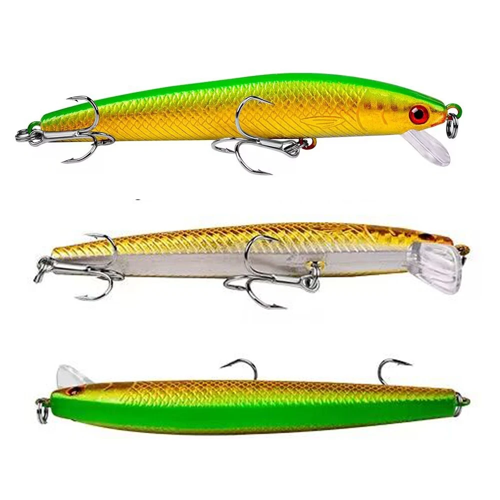 Señuelo de pesca de alta resistencia, cebo duro para carpa, perca, depredador, aparejos de pesca, cuerpo de pez realista, bolas internas, fundición larga - imagen 5