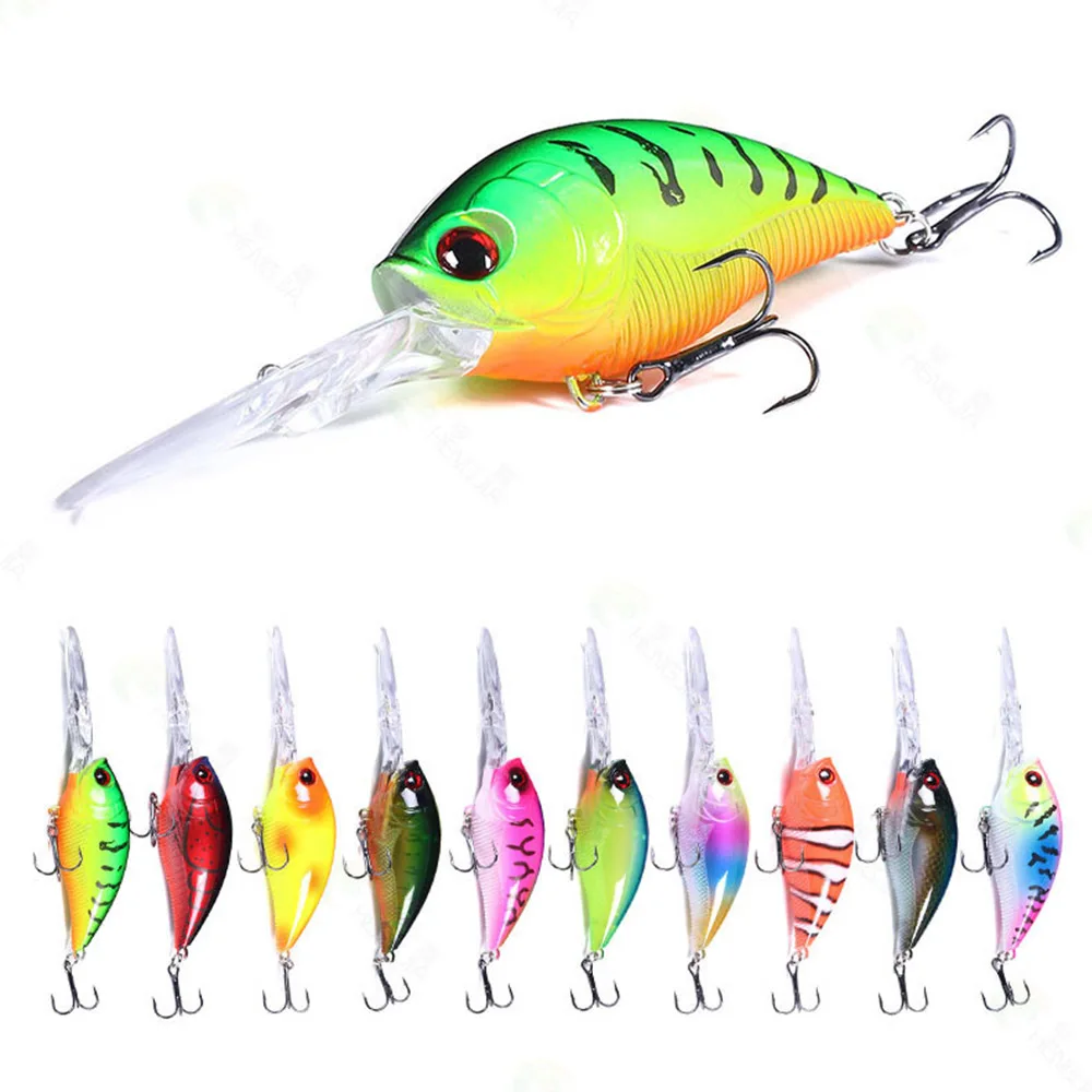 Señuelos de pesca Crankbait flotantes Isca Japón cebo duro Artificial Wobblers para carpa lubina pesca de fundición larga 12,5 cm 20,5g Brochet - imagen 5