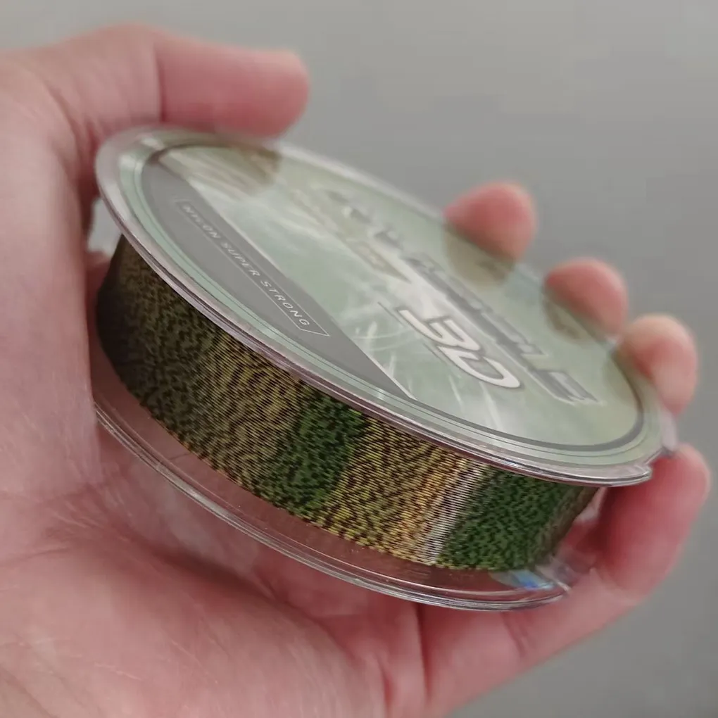 Línea de pesca Invisible recubierta de fluorocarbono, monofilamento biónico de nailon, 100M, 150M, 200M, accesorios de pesca de carpa moteados - imagen 3