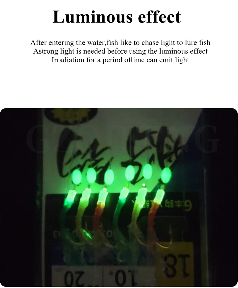 Experimente el efecto luminoso con nuestros brillantes señuelos de pesca para una fascinante aventura submarina
