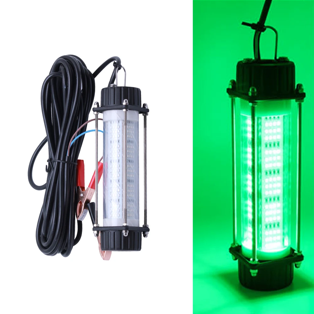 Luz de pesca submarina LED potente verde y blanco para calamar - imagen 5
