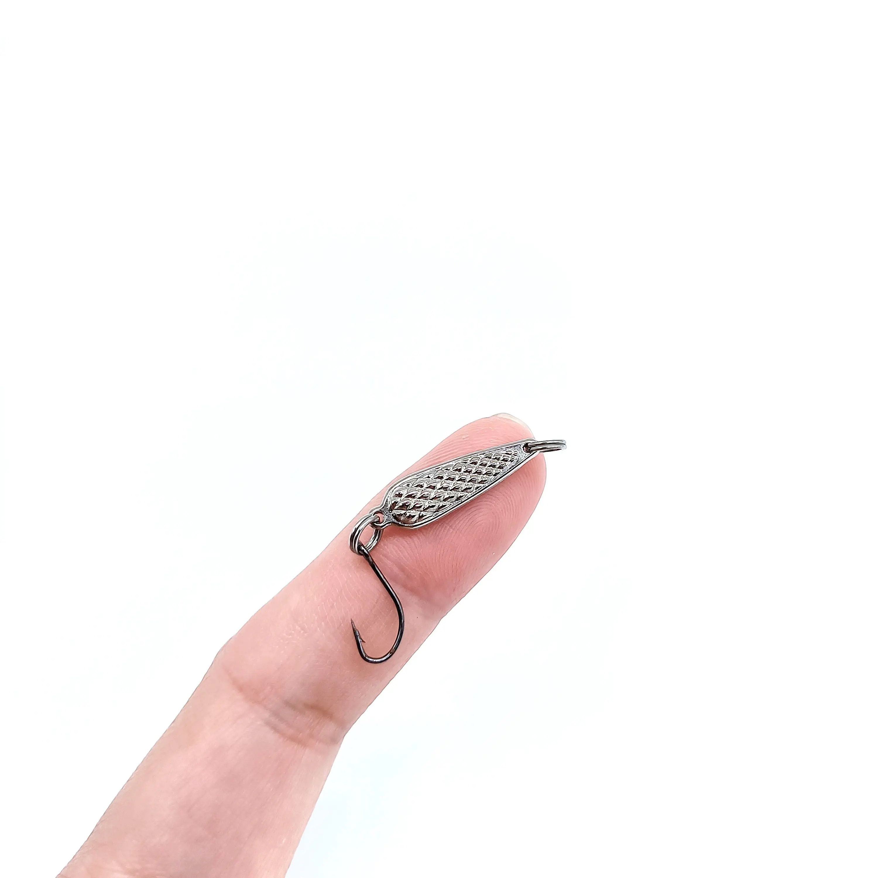 DUODUOYU-señuelo de pesca de 1 piezas, Micro Jig, 1,1g/2,2g, cuchara, señuelos de metal, Mini pez spinnerbsit, anzuelo único, jig Stream, trucha, cebos, pesca - imagen 3