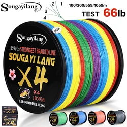 Sougayilang Sedal Trenzado PE 4 Hilos – Multifilamento para Carpa