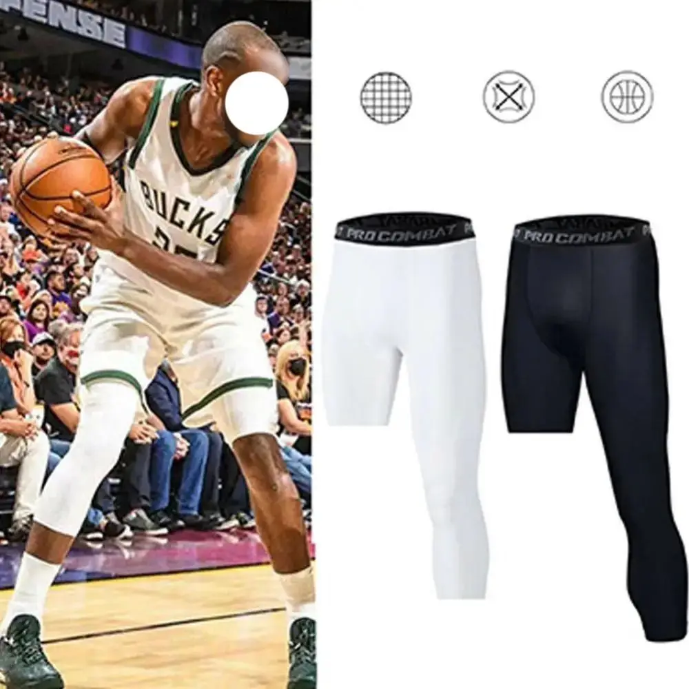 Medias de baloncesto de una pierna, mallas deportivas, mallas de baloncesto transpirables de una sola pierna, secado rápido, absorbe el sudor - imagen 5