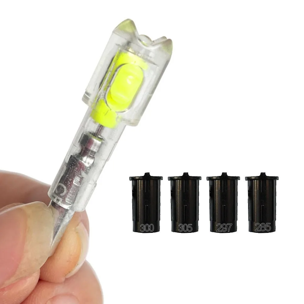 Nocks LED Iluminados ID6.4mm Alta Visibilidad para Arquería y Caza