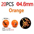20pcs 4.6mm Orange