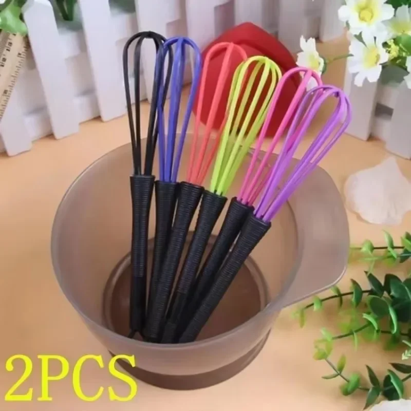 1 unidad de crema de peluquería, varilla agitadora mezclada, cepillo para teñir el cabello de colores mezclados, cepillo para teñir el cabello, herramienta de estilismo de salón, Color aleatorio - imagen 5