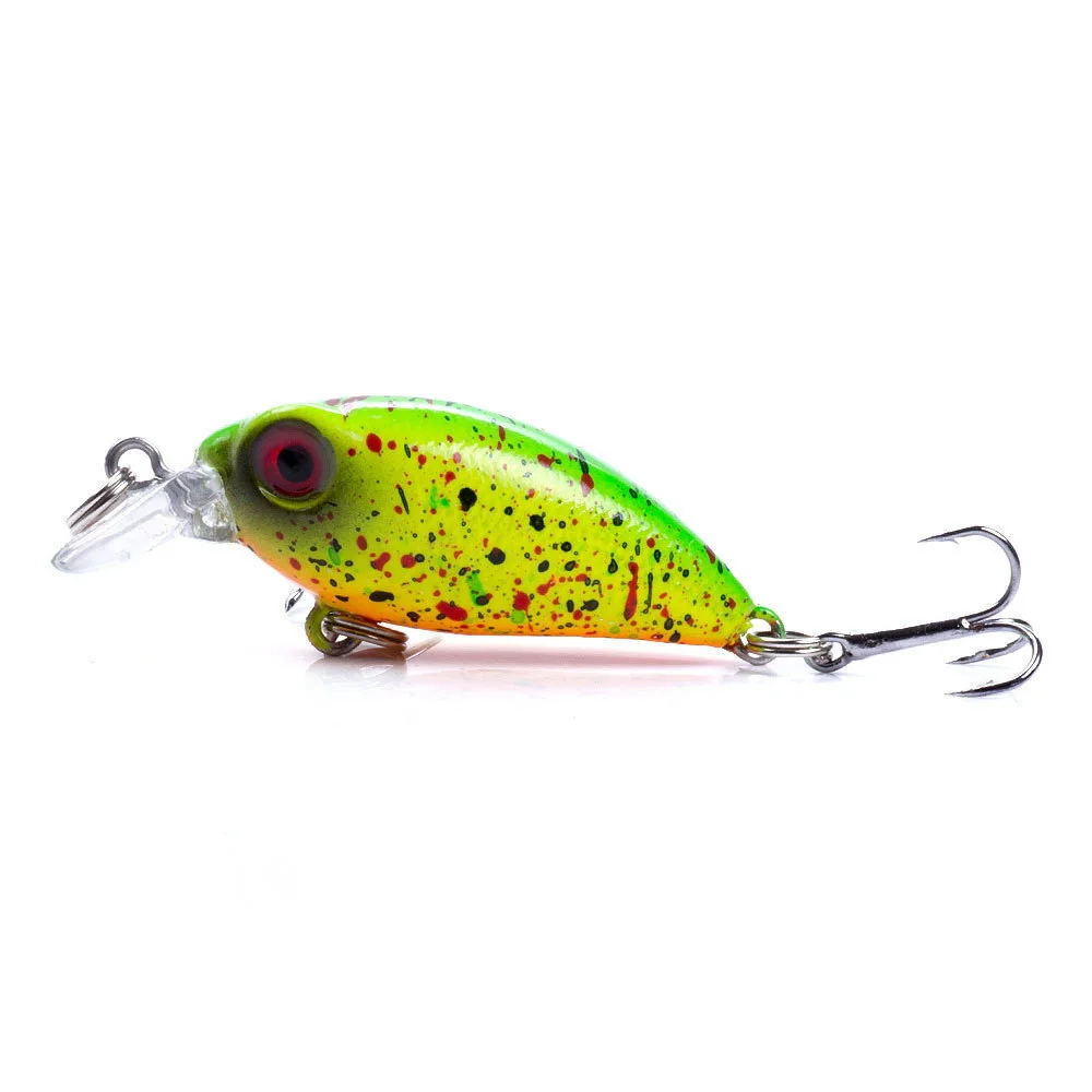 6 uds flotante Mini Crankbait Señuelos de Pesca 40mm 3g Minnow cebo duro de plástico Artificial Swimbait Bass Pike Jig Wobblers aparejos - imagen 3