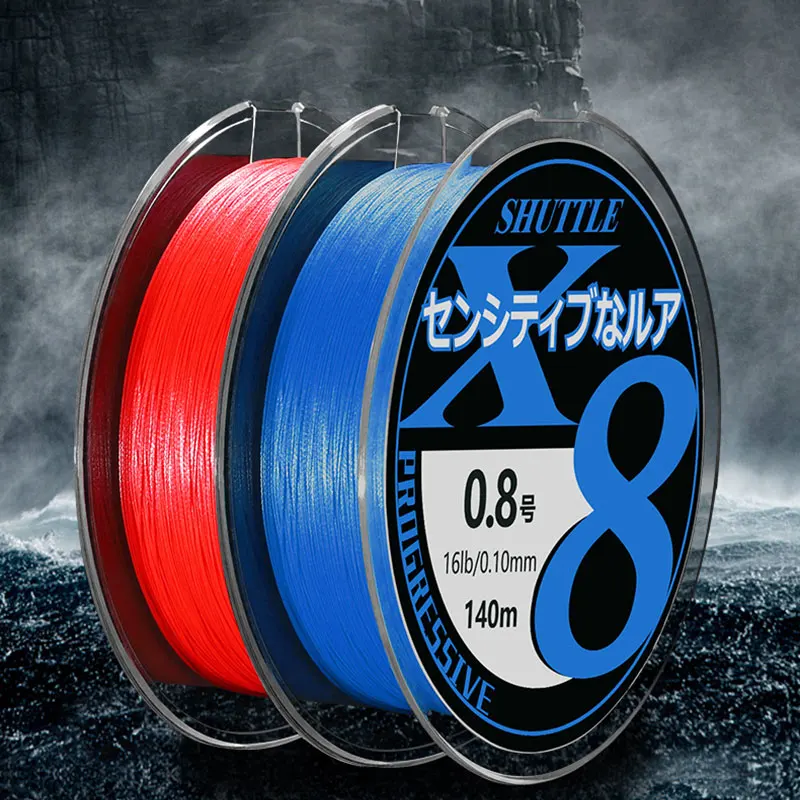 LINNHUE-línea trenzada WX8 para Pesca de carpa, sedal de 140M, 8 soportes, multiusos, PE, 15-70LB - imagen 4