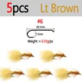 5pcs Lt Brown