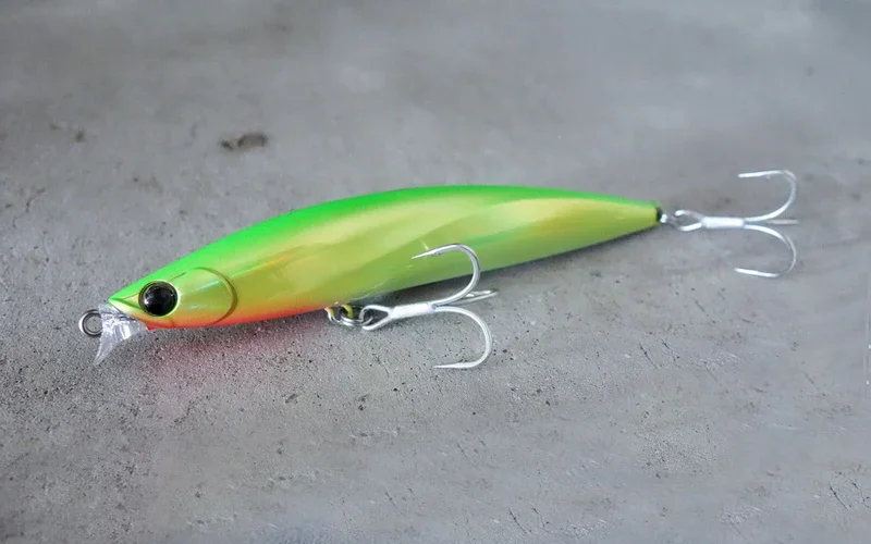 Señuelo de pesca flotante para pececillo, Wobblers de 98mm y 12g de fundición larga, Jerkbait de lubina, cebo duro, Lucio, aparejos de cebo Artificial, 1 Uds. - imagen 5