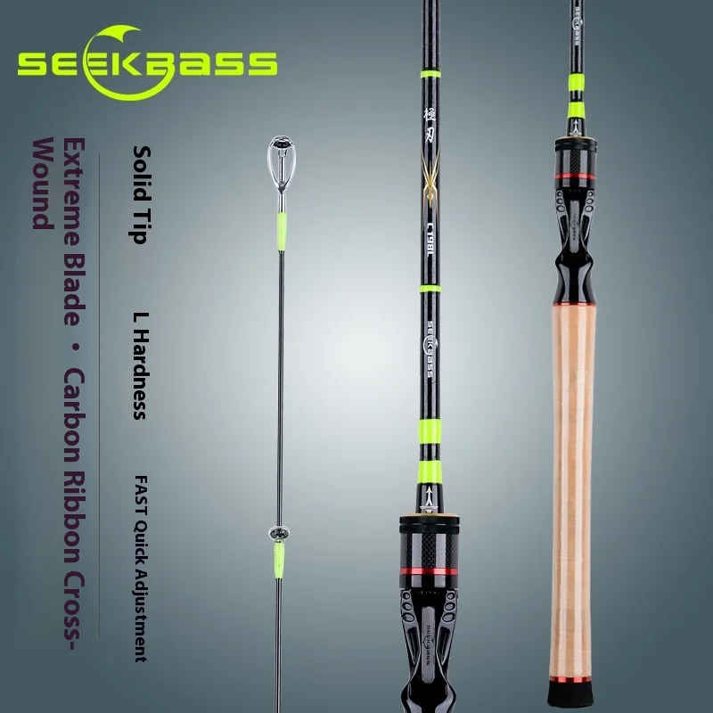 Poste giratorio SEEKBASS LURE de un solo polo para carpa y lubina