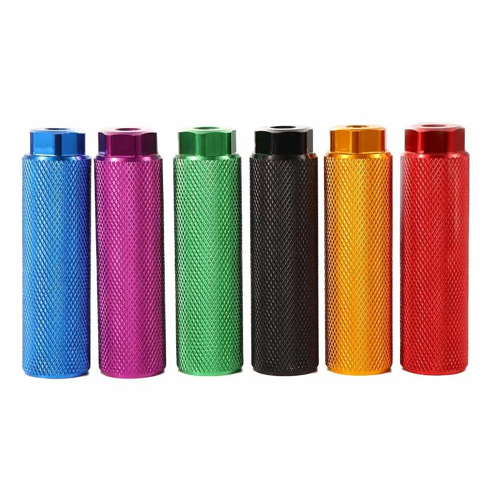 Ejes de 3/8 pulgadas, clavijas BMX de aleación de aluminio, clavijas traseras antideslizantes para ciclismo, clavijas para pies de bicicleta, clavijas para bicicleta, pie de plomo, Pedal de eje de bicicleta - imagen 2