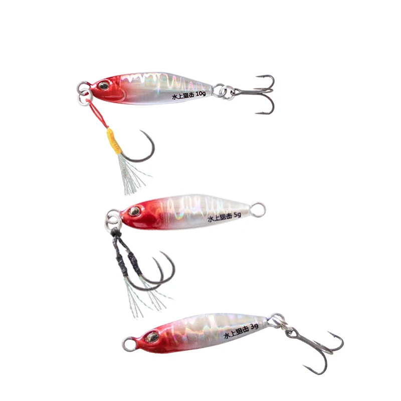 Señuelo de pesca de plantilla, anzuelos de hundimiento con anzuelos de asistencia, aparejos de pesca de carpa, agua salada, 3g, 5g, 7g, 10g, 5 unidades - imagen 5