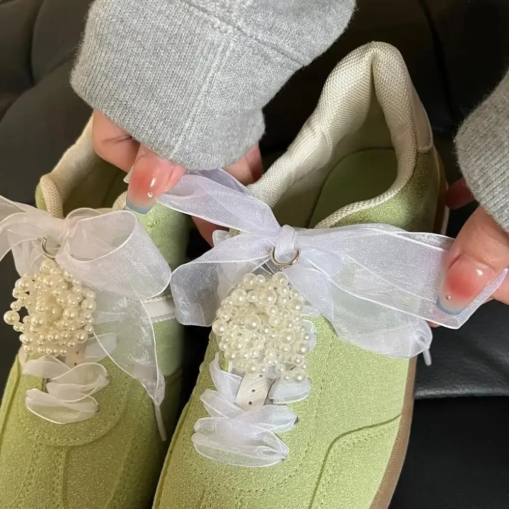 Nuevo Cordones de hilo de gasa de 4cm de ancho, 120cm de longitud, zapatillas de deporte, uso de zapatillas, cordones de cuerda, cordones más anchos, cordones de repuesto - imagen 4