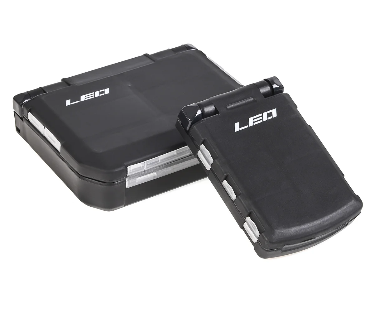 Mini caja de almacenamiento de aparejos de pesca voladores, doble cara, 10/12 compartimentos, gancho, caja de almacenamiento de cebo, accesorios de pesca, 2 tamaños - imagen 2