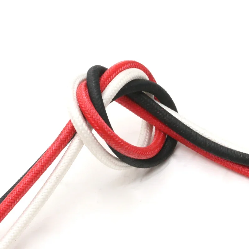 Cable de silicona resistente a altas temperaturas de 2/5/10 m 300 ° Línea de elemento térmico de piso cálido aislado trenzado de fibra de vidrio con cable de cobre C - imagen 3