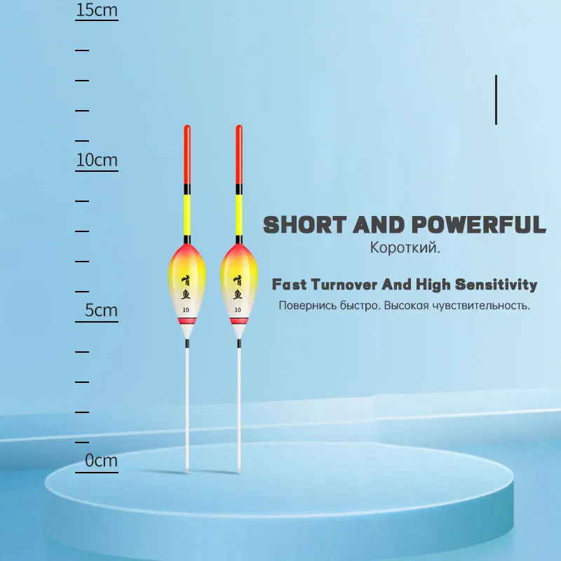 Flotador de pesca de 12CM, accesorio llamativo y muy sensible, Nano, para exteriores, para invierno, novedad, 5 piezas - imagen 2