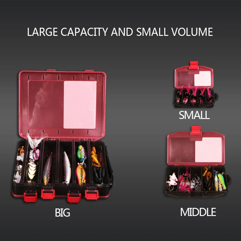 Caja de aparejos de pesca ultraligera y duradera para exteriores, anzuelos, cebos, caja de almacenamiento para accesorios de pesca de lubina, señuelo de mosca de hielo para carpa - imagen 5