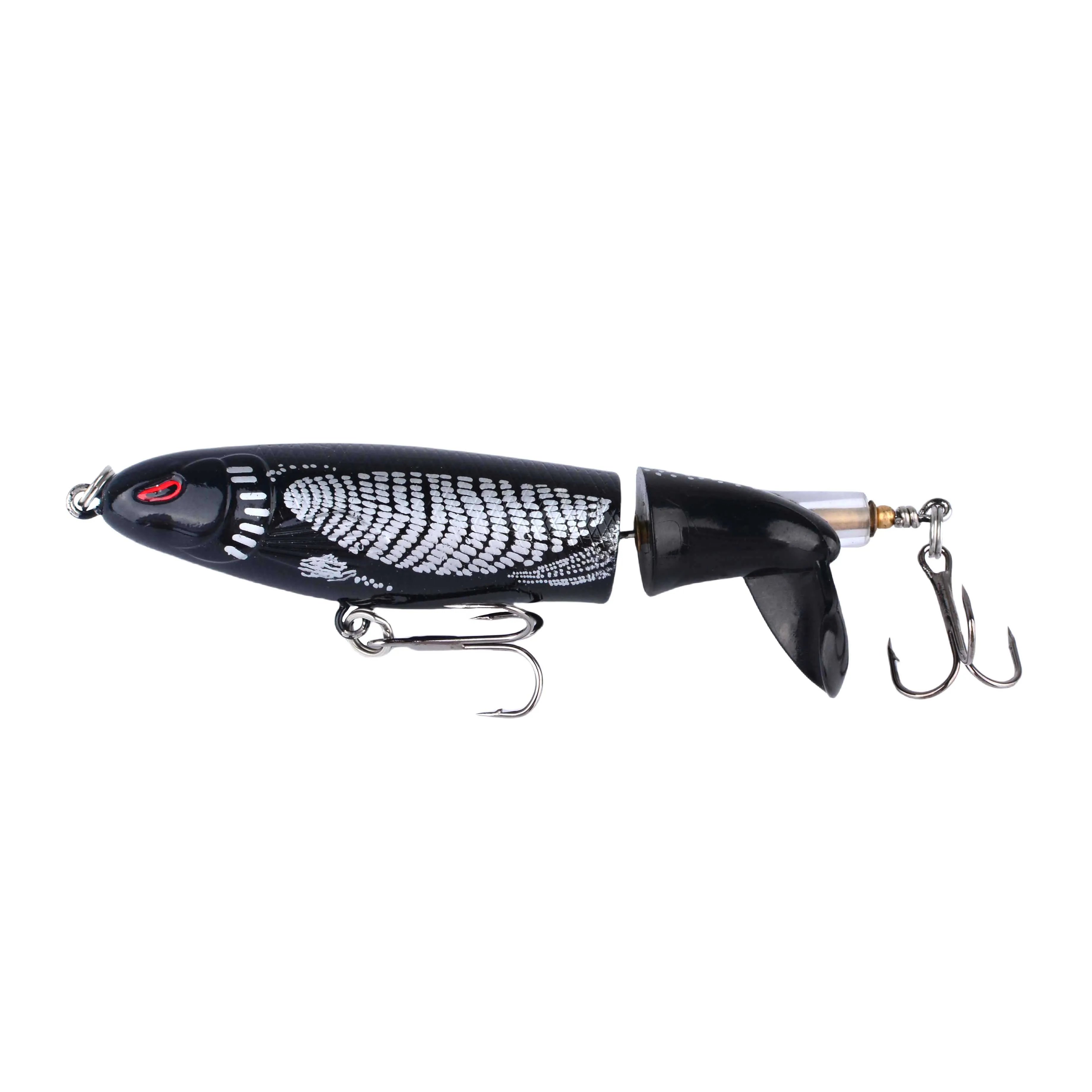 Whopper Popper de cola giratoria para pesca topwater - imagen 5