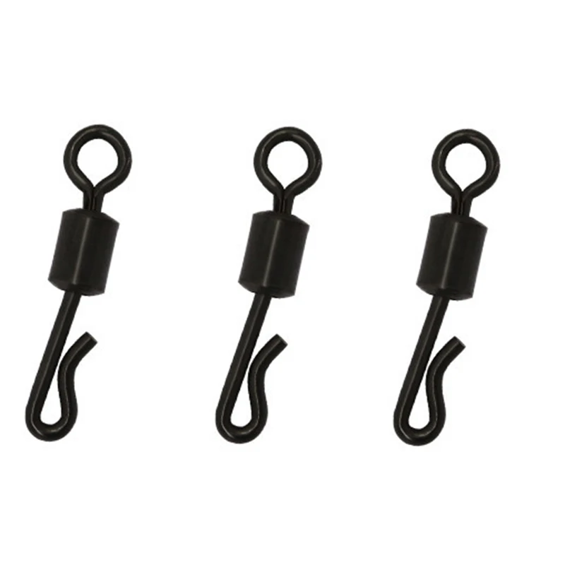 Conector de Pesca giratorio de cambio rápido, rodamiento en forma de Q, giratorios para aparejos de Pesca de carpa, accesorios, 1000 Uds. - imagen 2