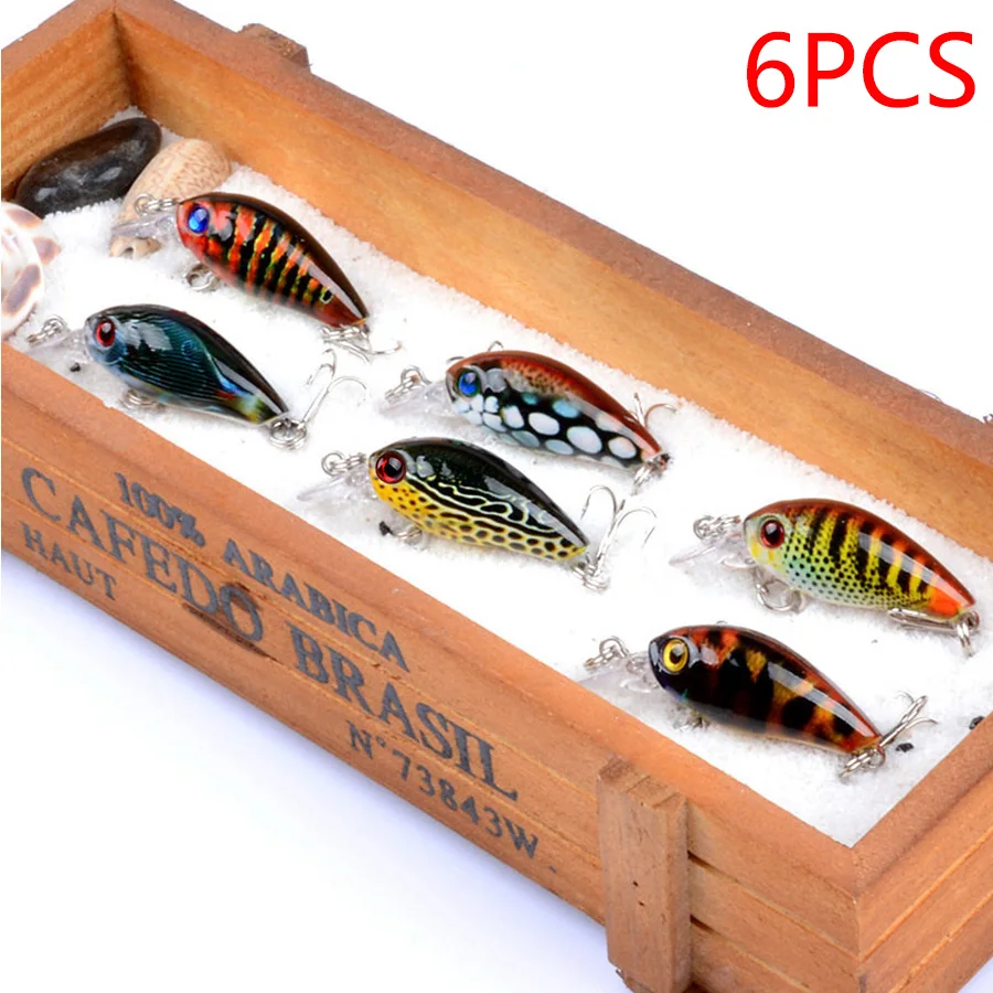 Señuelos Swimbait Topwater – 6 unidades para lubina y lucio