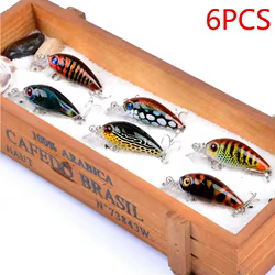 Señuelos Swimbait Topwater – 6 unidades para lubina y lucio