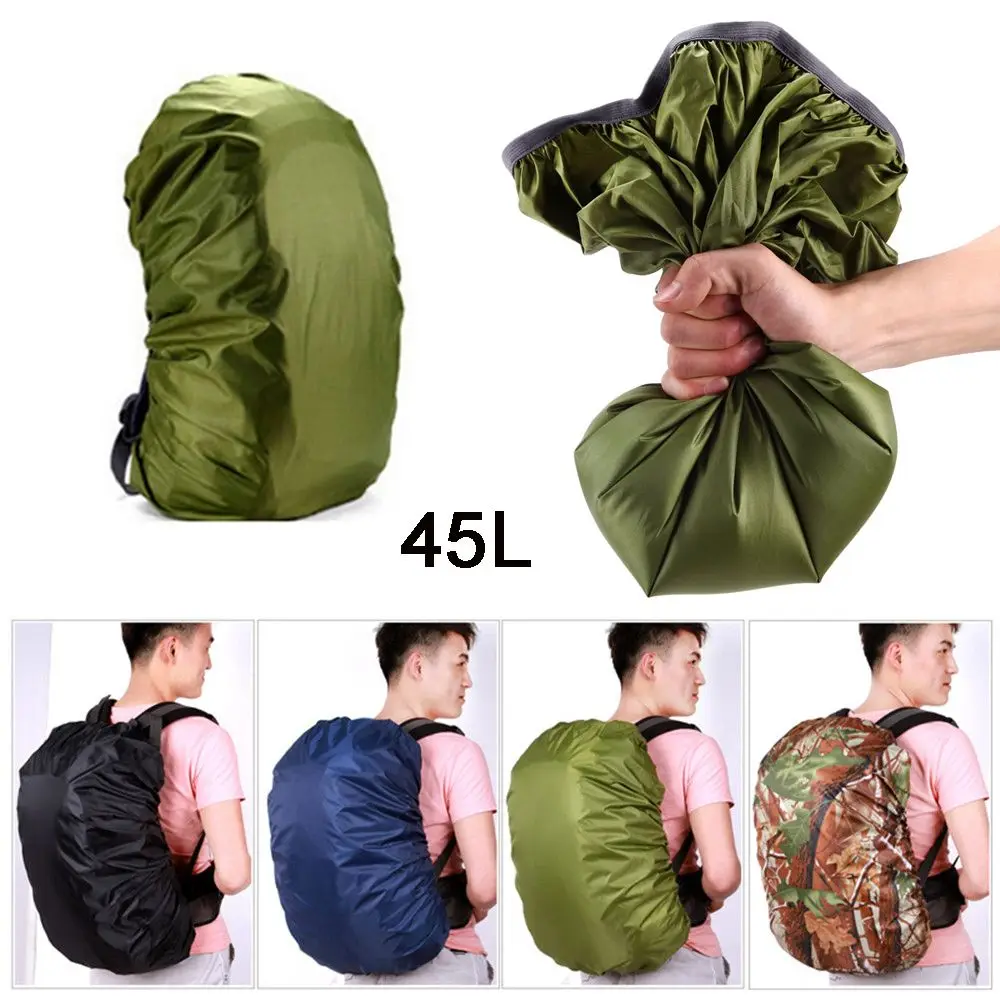 Funda impermeable para mochila, cubierta a prueba de polvo para acampar al aire libre, senderismo, escalada, 45l - imagen 5