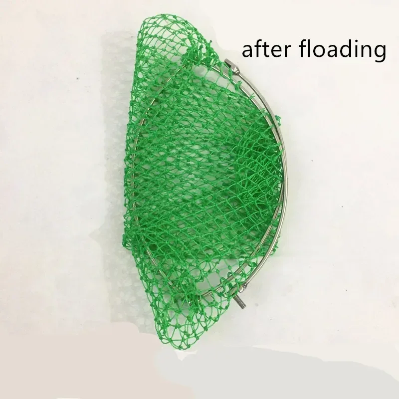 POUI COME DREAM Red de aterrizaje de acero inoxidable sólido, red de repuesto y marco, red de pesca resistente al desgaste, 40CM-60CM - imagen 4