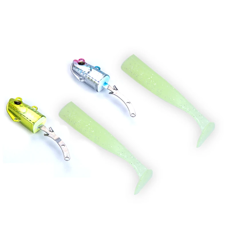 TAKEDO LS09 PVC Swimbait cabeza de Metal Pesca en el mar cebos artificiales Señuelos de Pesca señuelo suave cebos blandos Señuelos de Pesca señuelo de lubina - imagen 2