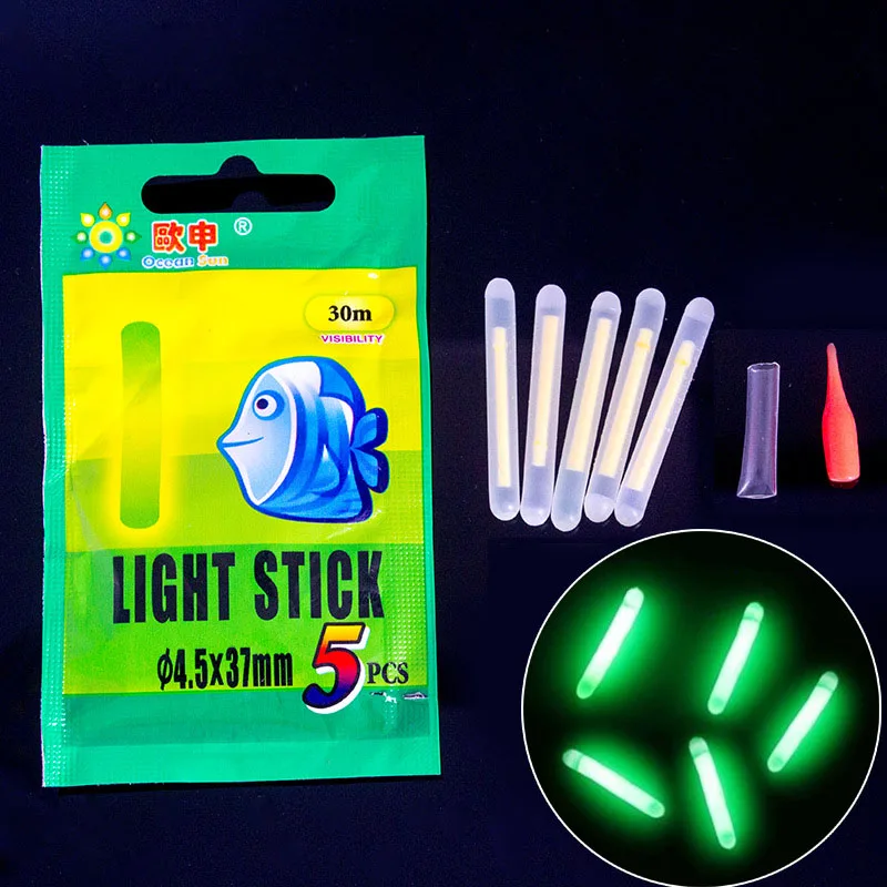 Barra de luz luminosa química, palos flotantes de pesca nocturna, accesorios de pesca de Color verde, 500 unidades, 00075 - imagen 3