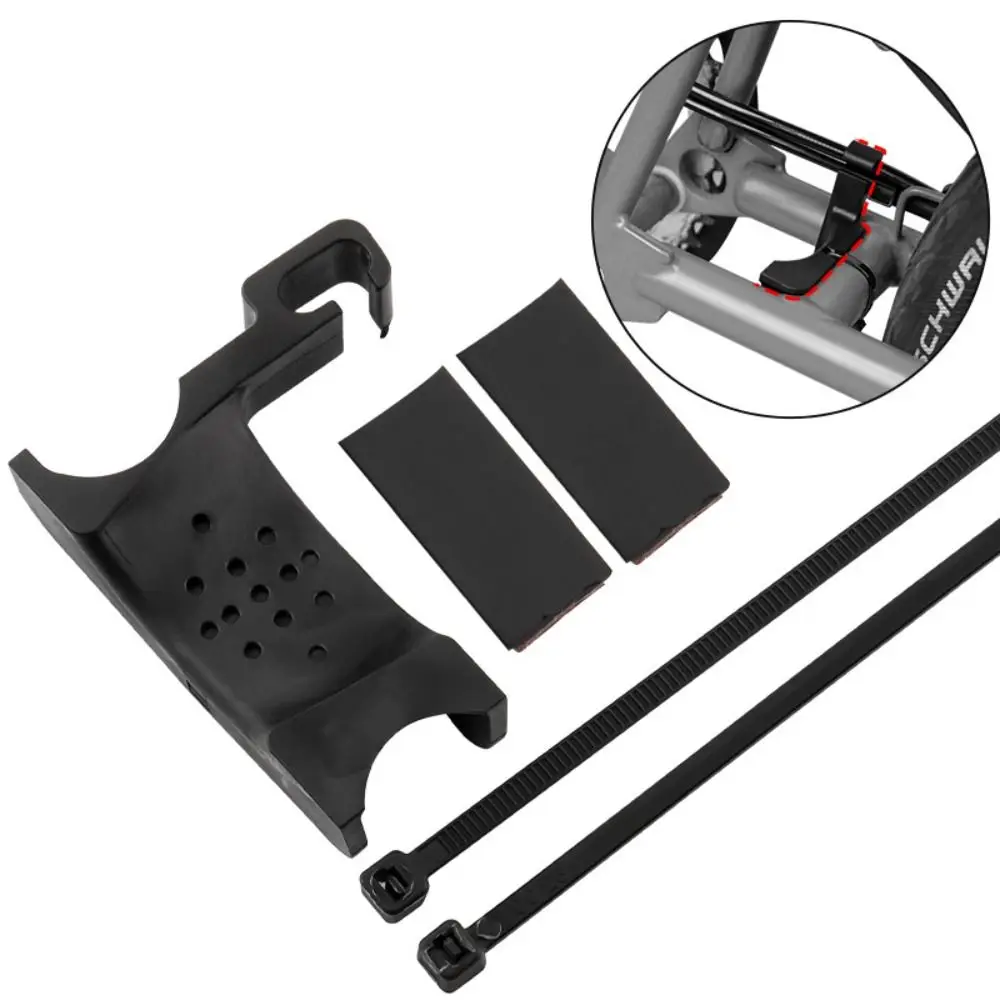 Bloque de tope de bicicleta plegable de plástico, correas fijas antiaflojamiento, estabilizador de protección de cuadro de bicicleta, estable y seguro y duradero - imagen 5