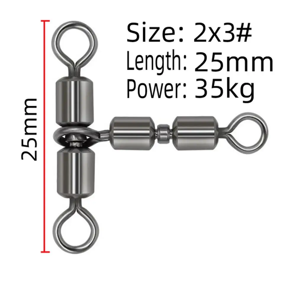 un tamaño de 2x3 giratorio con una longitud de 25 mm y una potencia de 35 kg diseñada para aplicaciones de pesca versátiles