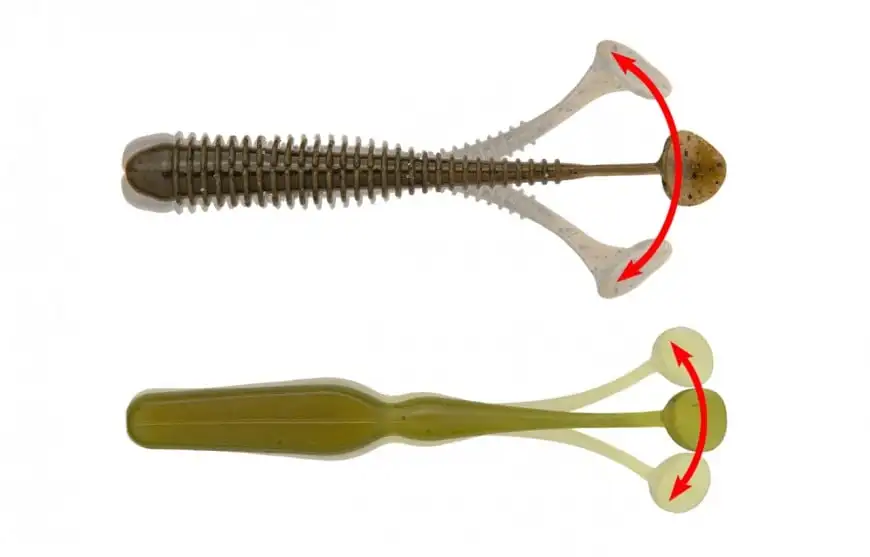KEITECH-cebo de natación de pez de cola en T, importado de Japón, alta presión, agua, microondas, señuelo móvil, suave - imagen 3