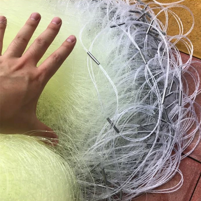 Red de pesca de una sola capa, 0,3 Mm de espesor, 50 metros de largo, red de enmalle de alta calidad, trampa de pesca en Río, accesorios de pesca - imagen 2