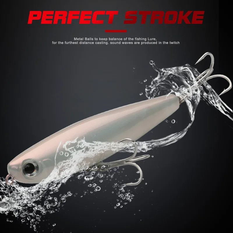 Wondershot D02 gorrión 90mm 11,5g Señuelos de pesca Topwater cebo duro de plástico Artificial Minnow Wobblers flotantes para lubina - imagen 5