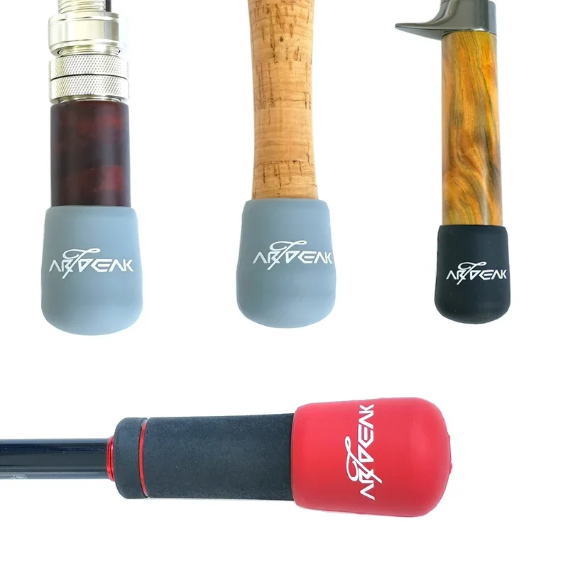 Nuevo 1 Uds. Funda protectora con mango de caña de pescar, gel de sílice, señuelo, Protector inferior, accesorios de aparejos de colores aleatorios - imagen 3