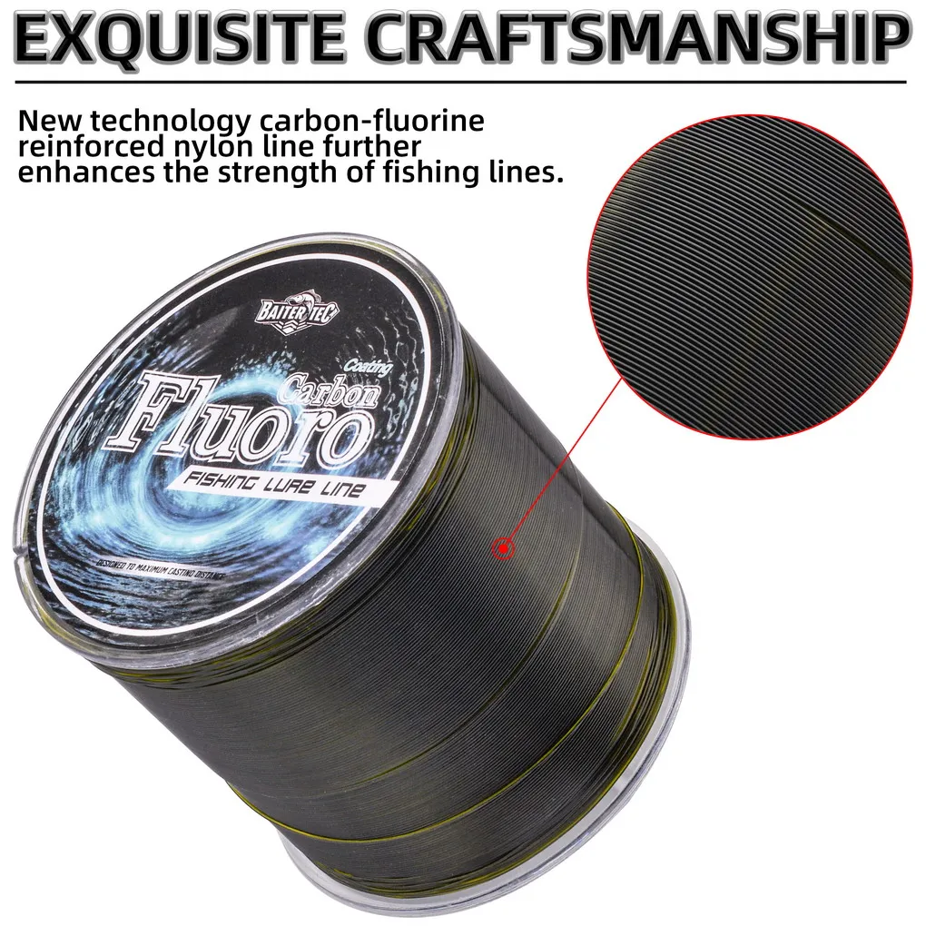 Línea de Pesca de fluorocarbono 100%, 300M, fibra de carbono 4-34LB, línea de hundimiento mejorada, alambre de Pesca de mar, línea de carpa súper suave japonesa - imagen 4