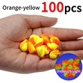 100pcs Yellow Orange