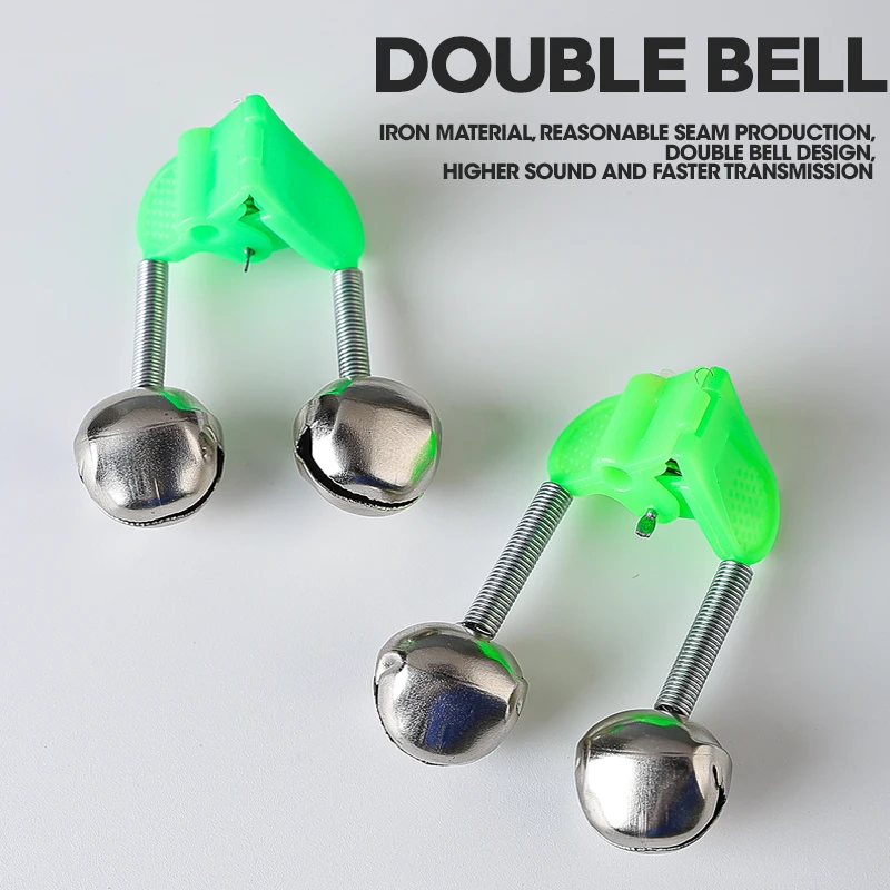 TAIYU 5 uds campana brillante eléctrica; campana de caña de pescar con luz nocturna; dispositivo de alarma de pesca nocturna con caña de corriente. - imagen 5