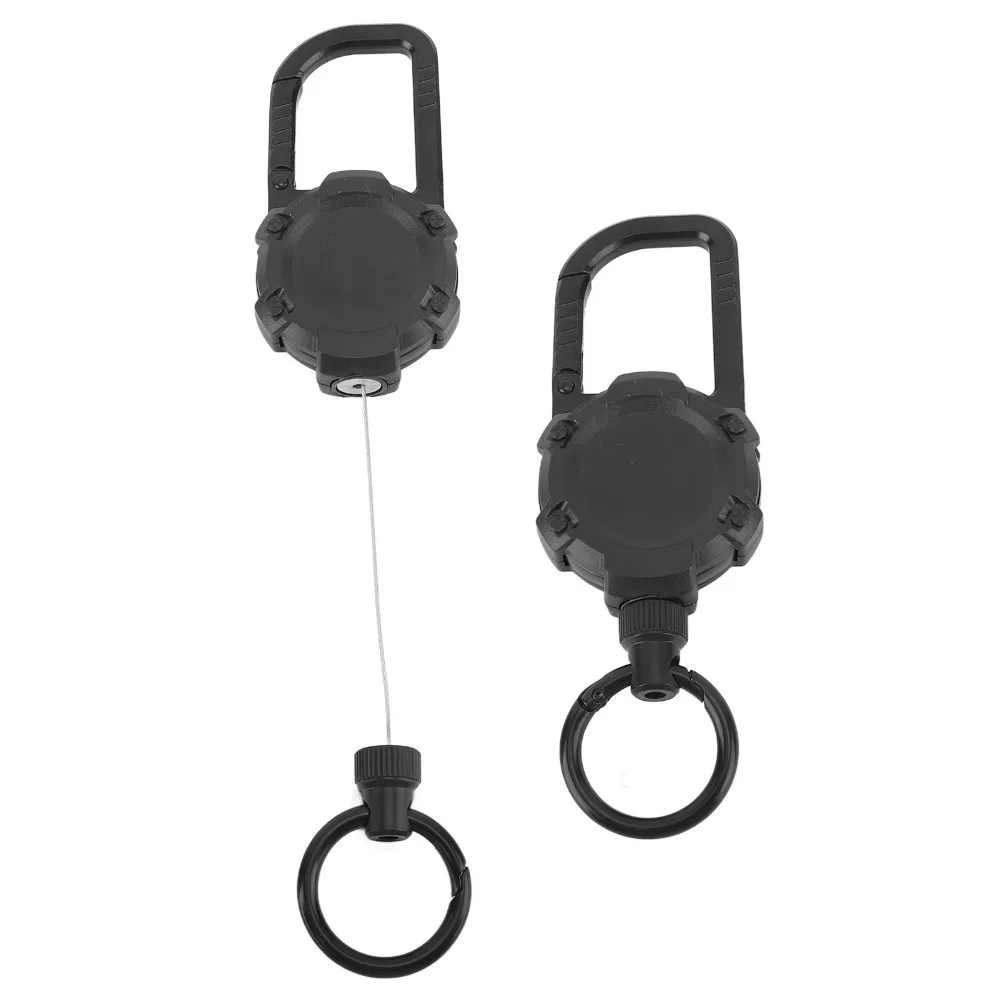 LLavero de mosquetón magnético, llavero de mosquetón ligero y resistente, llavero retráctil antipérdida para actividades al aire libre - imagen 4