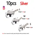 10PCS Silver B