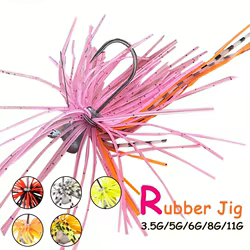 TAKEDO WSB01 3,5G 5G 6G 8G 11G plantilla de goma cebo UV Spinnerbait Buzzbait con 4X gancho luces Chatterbaits para carpa trucha bajo